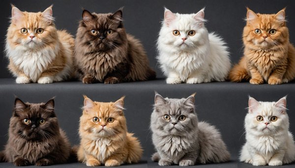 Les différentes couleurs de pelage des chats persans